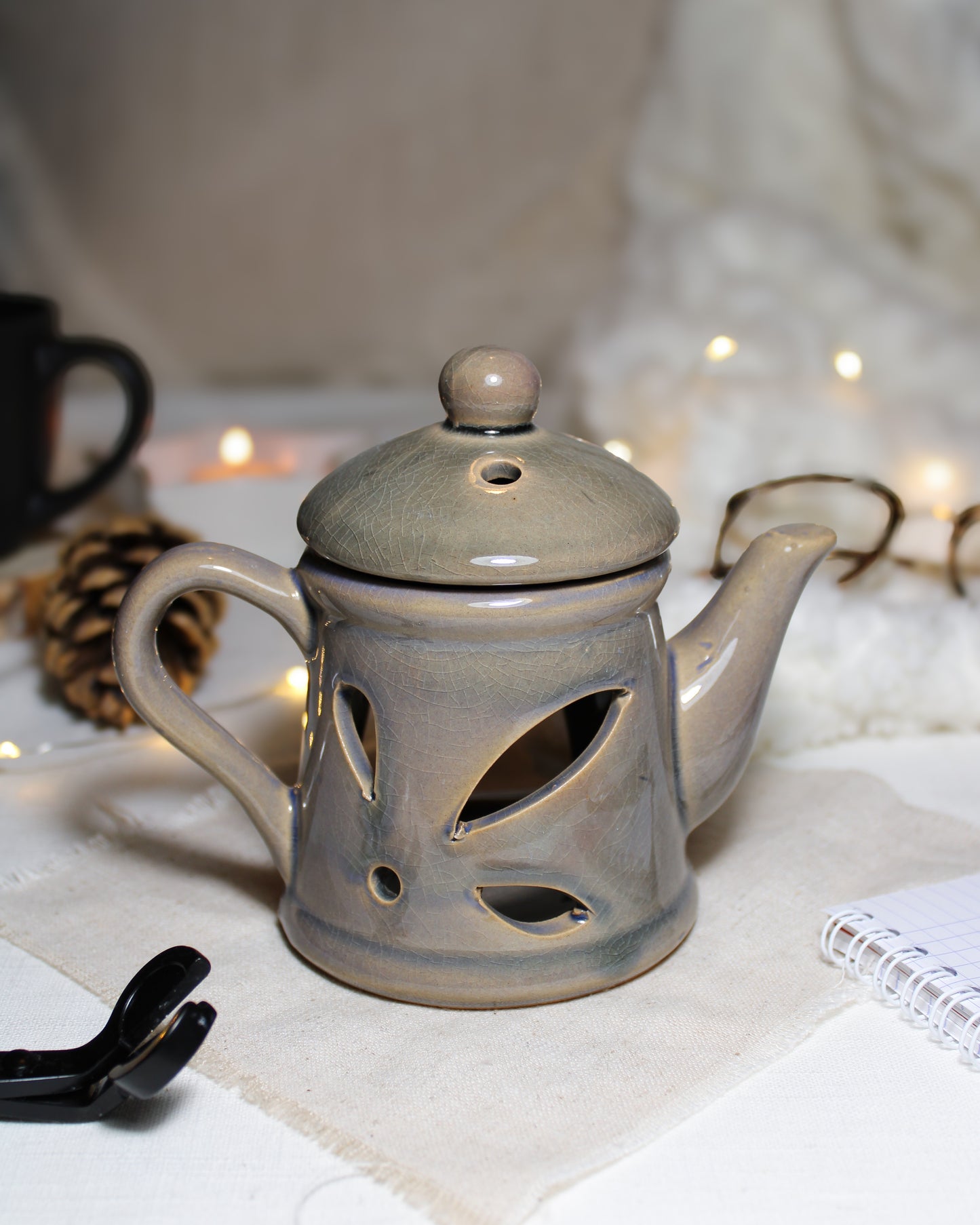 BRÛLE PARFUM • THÉIÈRE MARRON
