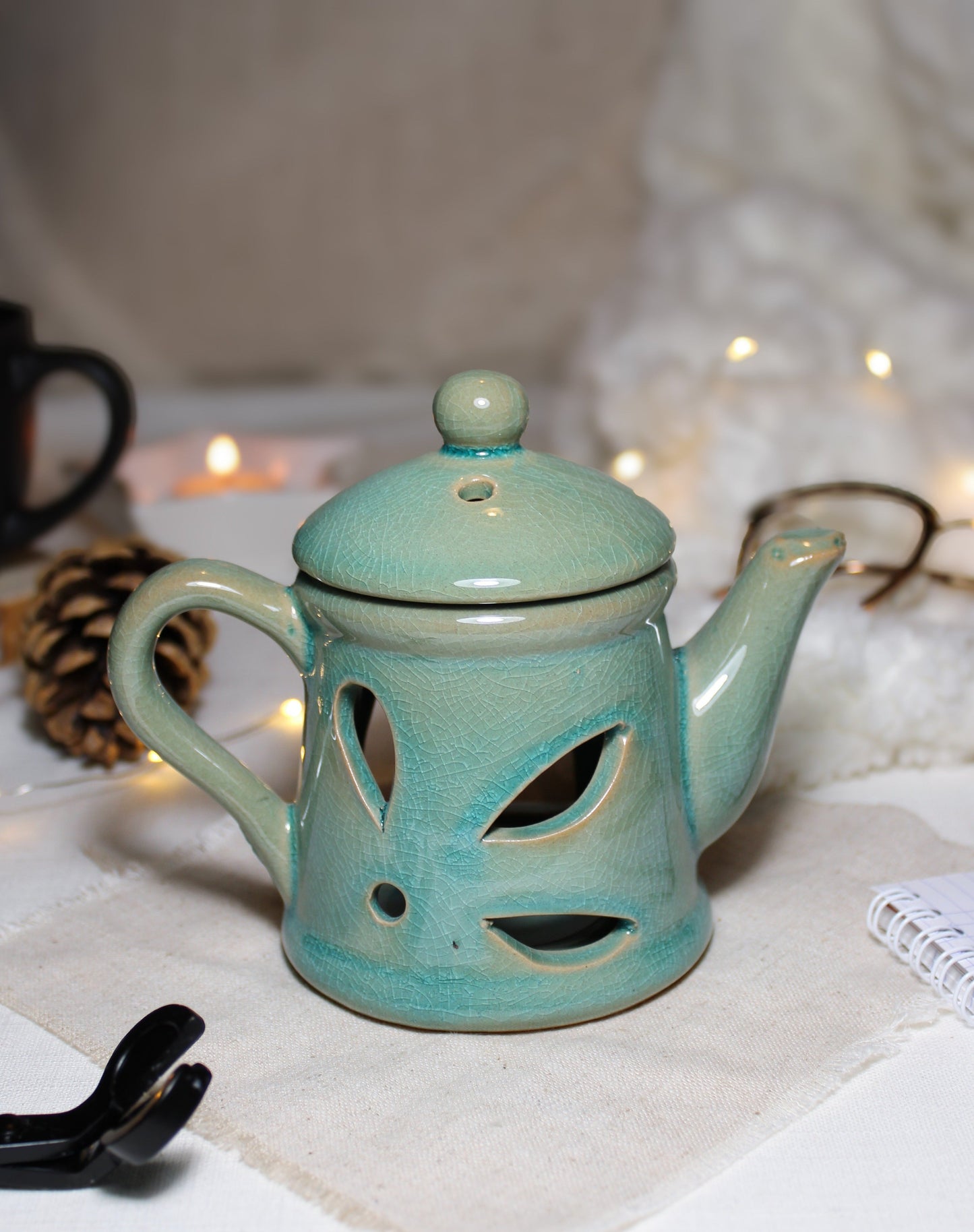 BRÛLE PARFUM • THÉIÈRE BLEU